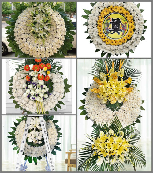 湖北襄阳市南漳县清河管理区黄莲树村花圈速递
